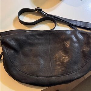 Latico Black Leather Crossbody Bag
